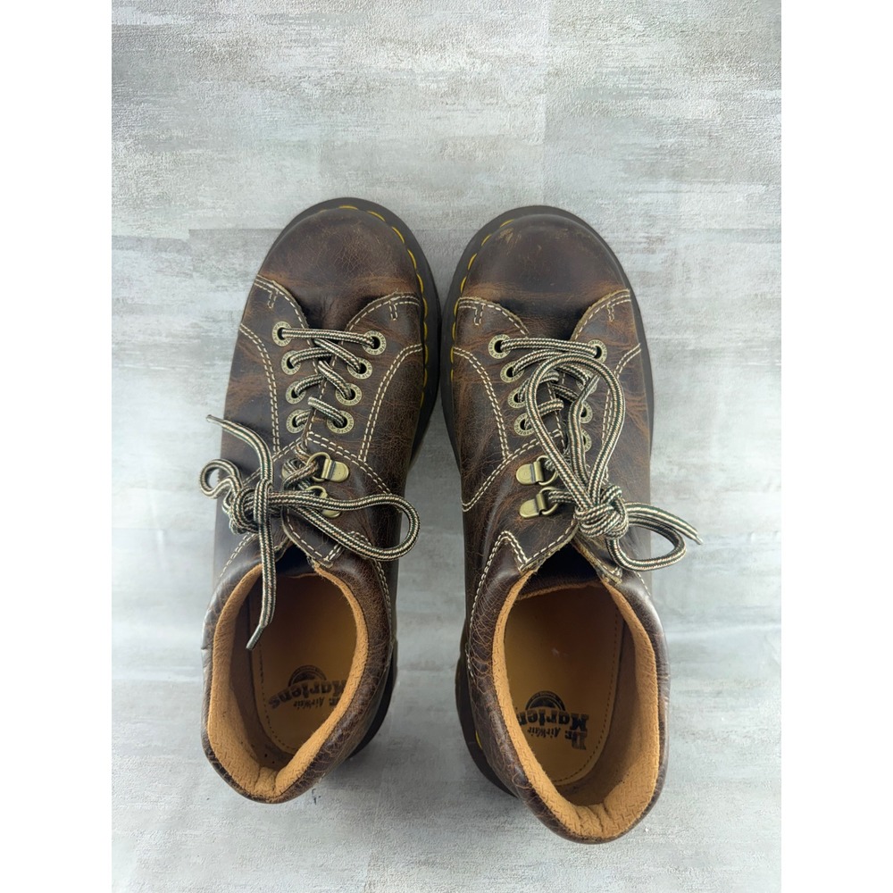 Dr Martens 10940 Brown Leather Lace Up Lug Sole Oxford Shoes Men Sz 10 - Picture 9 of 11